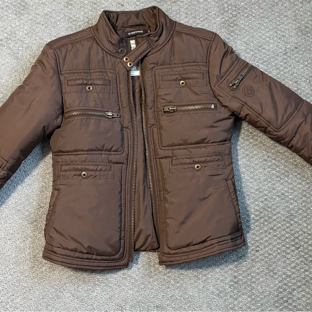 Brown Quilted Jacket - image 1